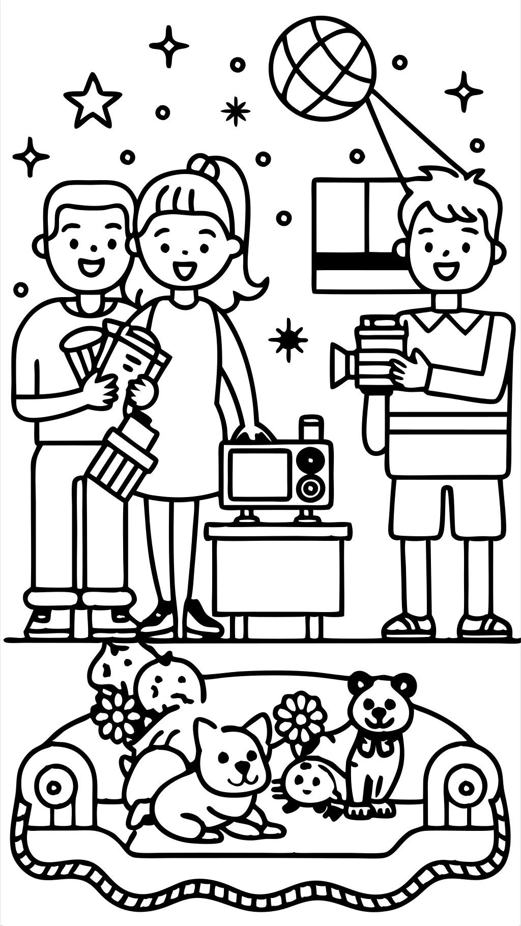 home movie coloring pages